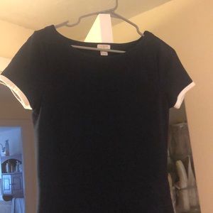 Navy blue short sleeve dress